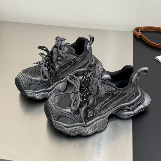 Damen Sportliche Chunky Sneakers mit atmungsaktiver Mesh-Oberfläche R&B