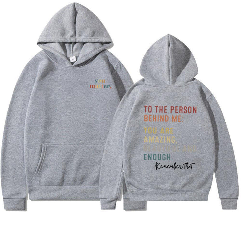 Damen Kapuzenpullover mit motivierendem Schriftzug