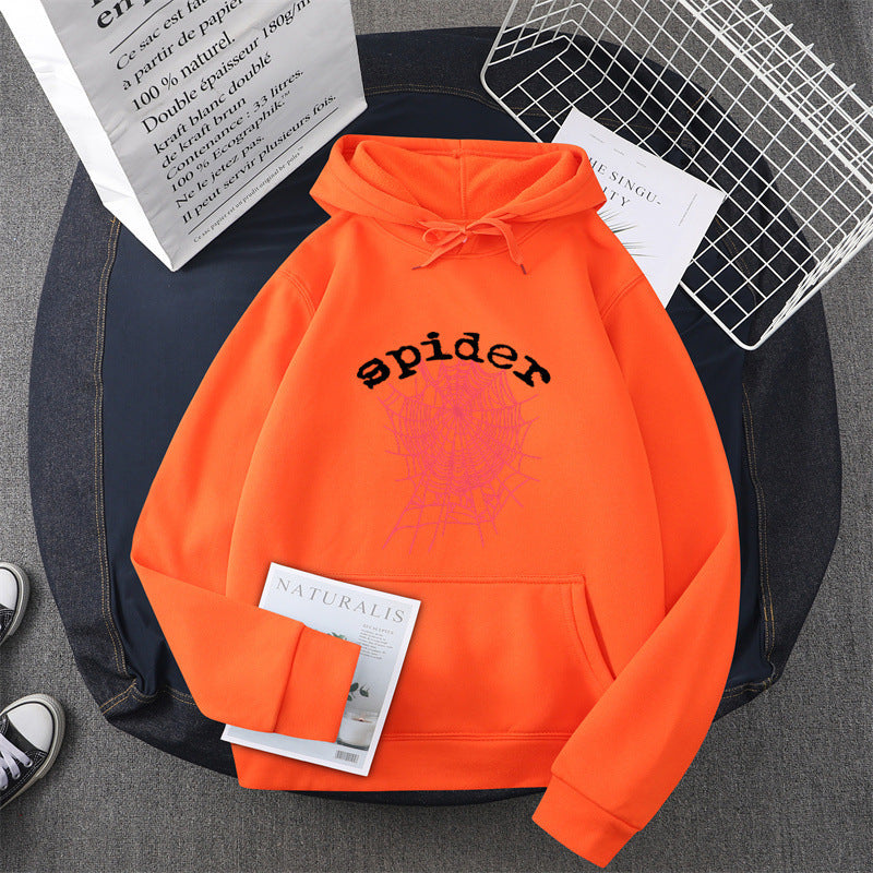 Damen Kapuzensweater mit kreativem Spinnenmotiv R&B