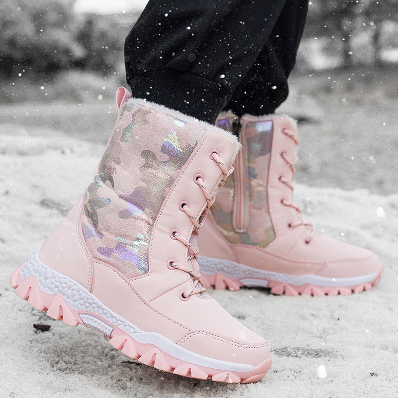 Damen Gefütterte Winterboots mit rutschfester Sohle und modischem Design R&B