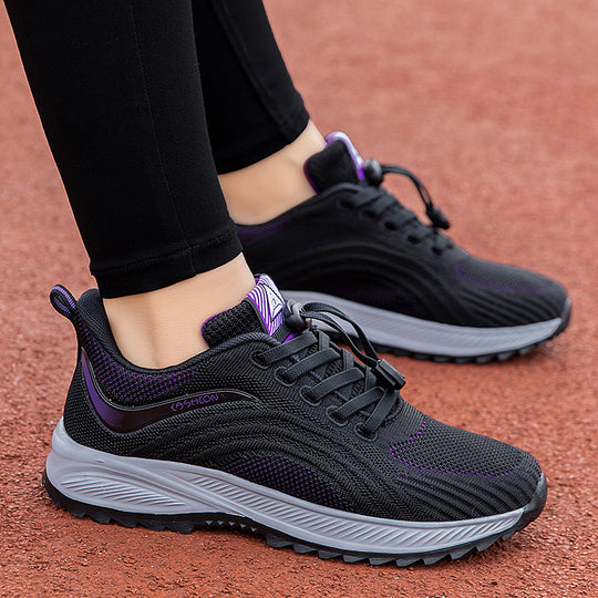 Damen Sportliche Laufschuhe mit innovativer Strickoberfläche und dämpfender Sohle R&B