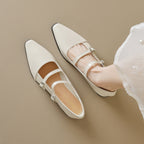 Damen elegante Slingback-Ballerinas mit modischen Riemchen und komfortabler Innensohle