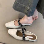 Damen Slingback-Ballerinas mit stilvoller Glitzerverzierung und komfortabler Sohle