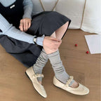 Damen Ballerinas mit elastischem Riemen und dekorativen Details R&B