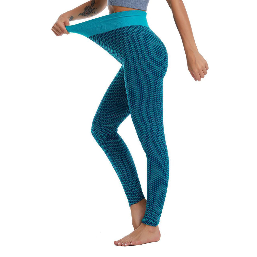 Damen Hochwertige Sport-Leggings mit elastischem Bund und modernem Muster R&B