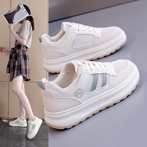 Damen Sportliche Sneakers mit atmungsaktiver Mesh-Oberfläche und stabilisierender Sohle R&B