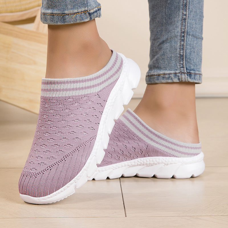 Damen nan Strick-Mule mit sockenhaftem Schaft und gedämpfter Segmentlaufsohle R&B
