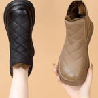 Damen gefütterte Winterstiefeletten mit modischem Kunstfell und rutschfester Sohle R&B