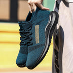 Damen Sportliche Strick-Sneaker mit hohem Knöchel und atmungsaktivem Design