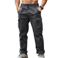 Herren Cargo-Hose mit funktionalen Seitentaschen und elastischem Bund R&B