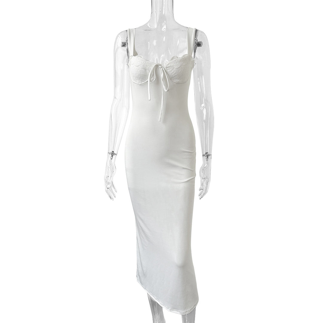 Damen Elegantes und figurschmeichelndes Maxikleid R&B