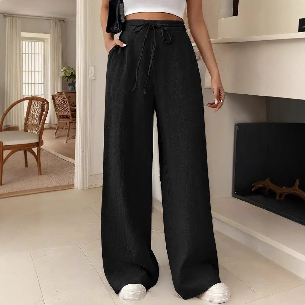 Damen Weite Freizeithose mit Kordelzug R&B