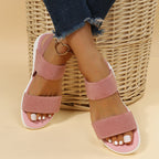 Damen Komfortable Strap Sandalen mit atmungsaktivem Obermaterial und flexibler Sohle R&B
