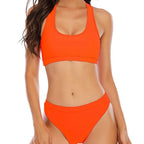 Damen Sportliches Bikini-Set mit hoher Taille und bequemer Passform R&B