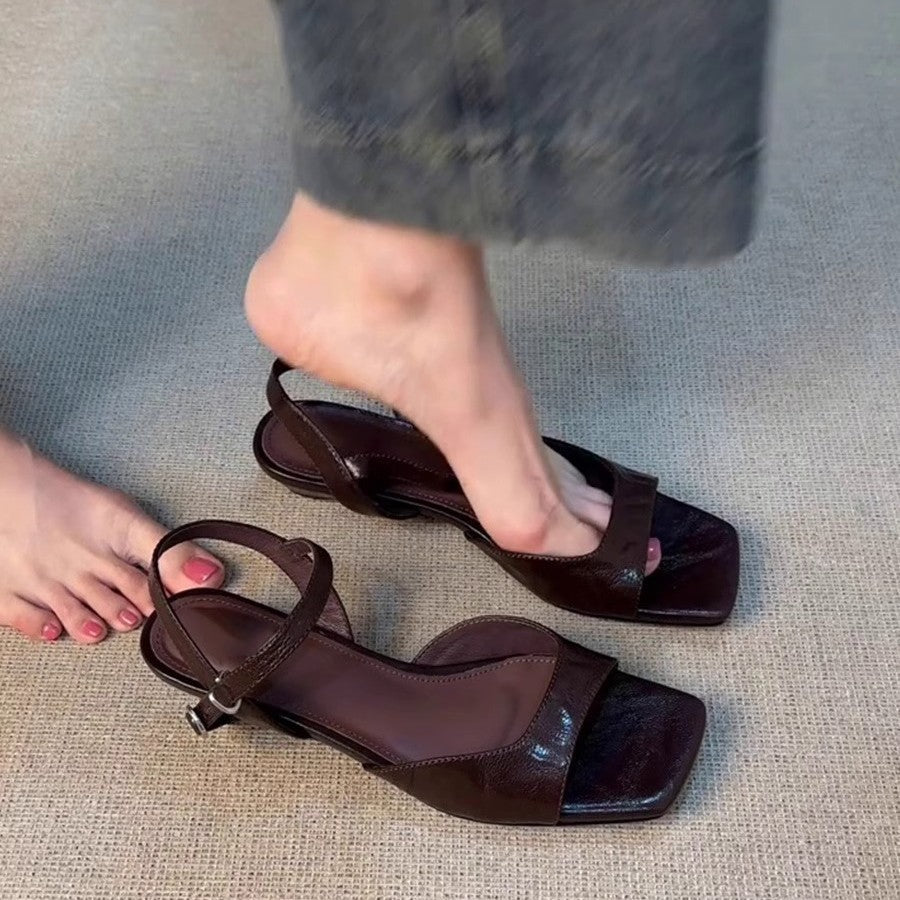 Damen modische Sling-Sandalen mit elegantem Riemen und komfortabler Sohle R&B