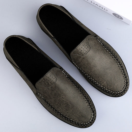 Herren Mokassins aus weichem Leder mit rutschfester Sohle R&B