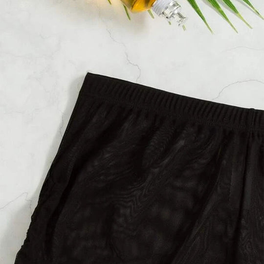Damen Badeshorts mit seitlichen Raffungen R&B