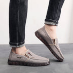Damen bequeme Slip-On Schuhe aus atmungsaktivem Textilmaterial