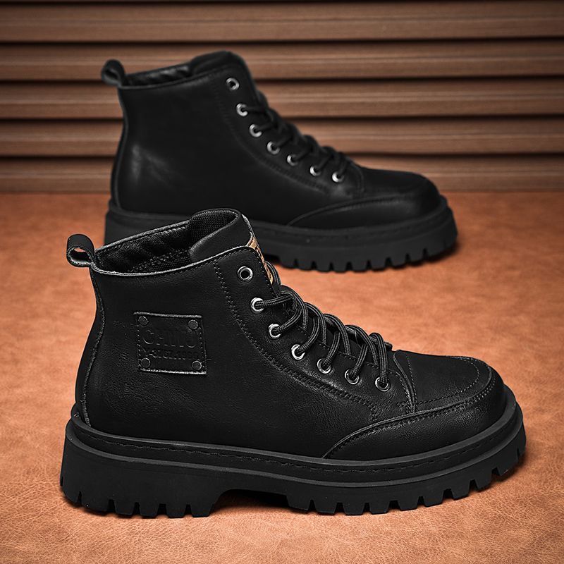 Damen Robuste Lederstiefeletten mit rutschfester Profilsohle und Warmfutter R&B