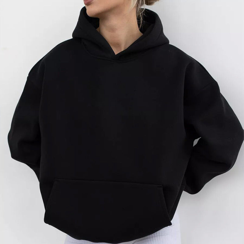Damen Kuscheliger Oversized Hoodie mit Kängurutasche