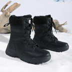 Damen warme Winterstiefel mit isolierender Polsterung und rutschfester Sohle R&B
