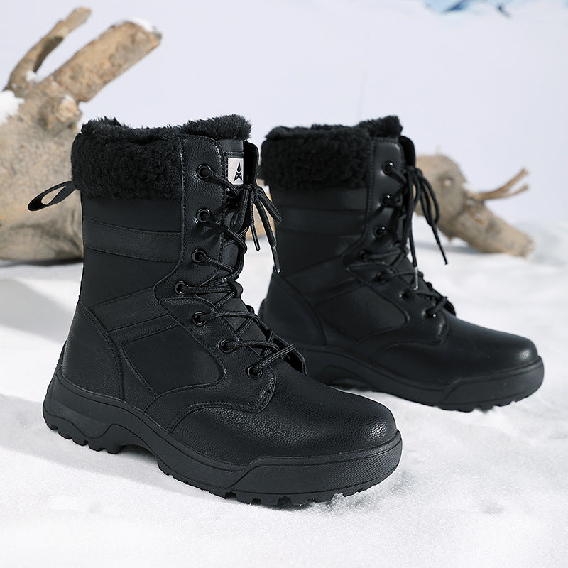 Damen warme Winterstiefel mit isolierender Polsterung und rutschfester Sohle R&B