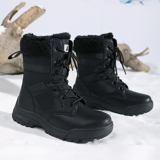 Damen warme Winterstiefel mit isolierender Polsterung und rutschfester Sohle R&B