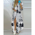 Damen Kimono-Robe mit Printdesign R&B