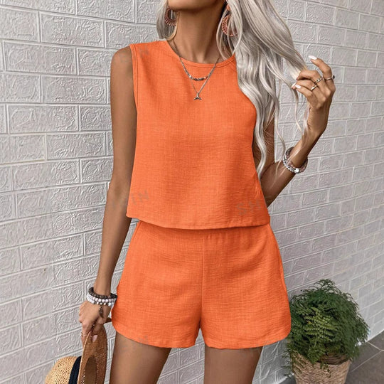 Damen lässiges Sommerliches Twinset aus leichtem Material R&B