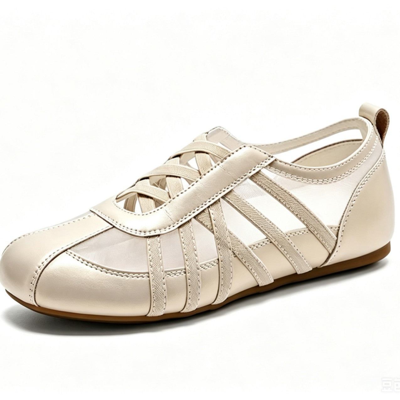 Damen Slip-On Ballerinas mit flexiblem Riemchendesign R&B