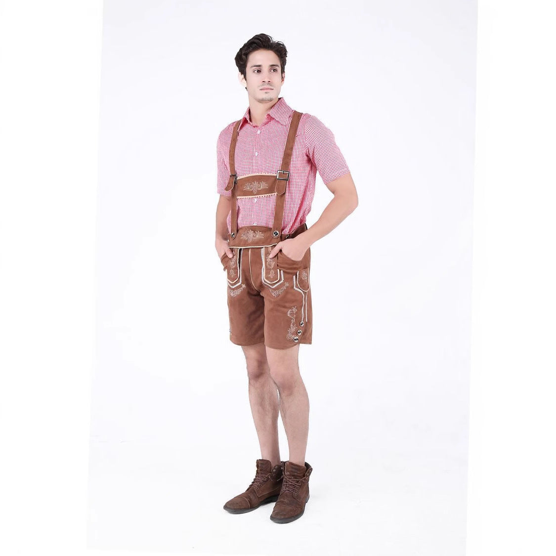 Herren Trachtenkurzanzug mit aufwendiger Stickerei R&B
