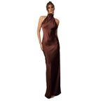 Damen Abendkleid mit elegantem Rückenausschnitt und fließendem Stoff R&B
