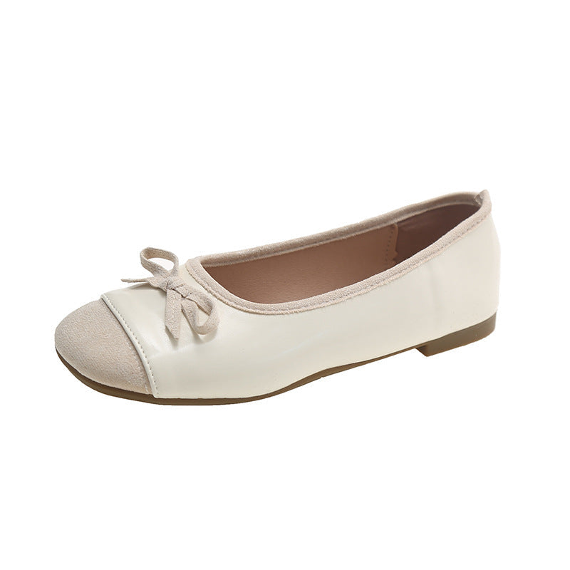 Damen Ballerina-Schuhe mit verstellbarem Schleifen-Detail R&B