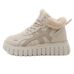 Damen High-Top Sneakers mit kuscheligem Innenfutter und robustem Sohlenprofil R&B