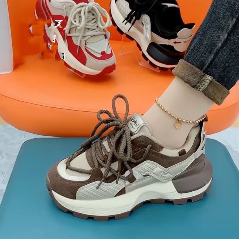 Damen Sportliche Hochleistungs-Sneaker mit stoßdämpfendem Sohlenprofil und atmungsaktiver Mesh-Oberfläche R&B