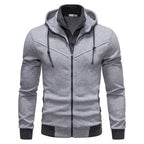 Herren sportliche Kapuzenjacke mit modernem Schnitt und praktischen Reißverschlusstaschen R&B