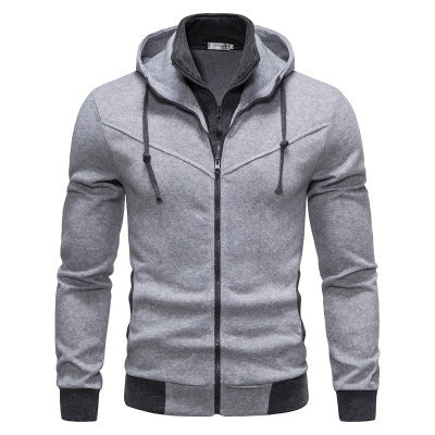 Herren sportliche Kapuzenjacke mit modernem Schnitt und praktischen Reißverschlusstaschen R&B