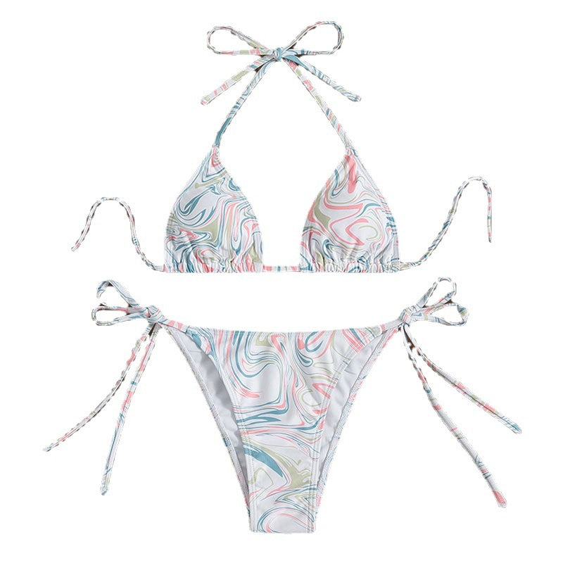 Damen Triangel-Bikini mit verspieltem Bindeband R&B