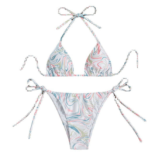 Damen Triangel-Bikini mit verspieltem Bindeband R&B
