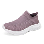 Damen Elastic Slip-On Sneakers mit atmungsaktivem Obermaterial