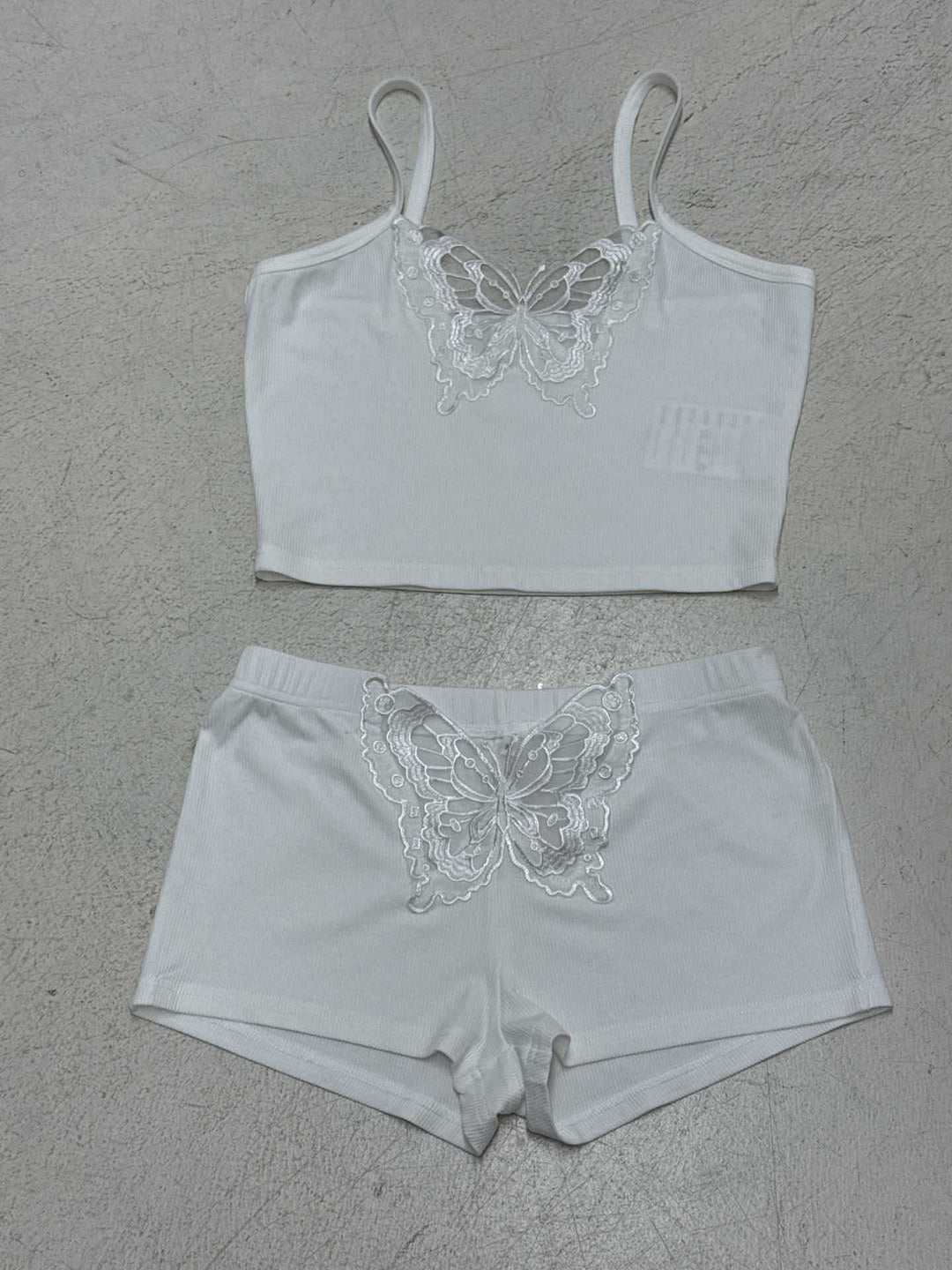 Damen Spitzenwäsche-Set mit Schmetterlingsmuster R&B