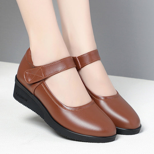 Damen bequemes Mary Jane Schuhwerk mit elegantem Riemen und flexiblem Absatz R&B