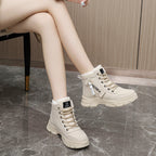 Damen High-Top Sneakers mit warmem Fleece-Innenfutter und rutschfester Sohle R&B