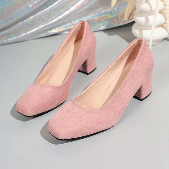 Damen Elegante Blockabsatz-Pumps R&B