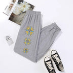 Damen Freizeithose mit buntem Grafikdesign R&B