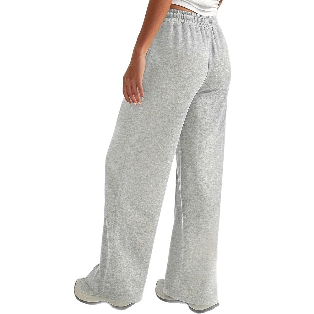 Damen lockere Sweatpants mit seitlichen Taschen und elastischem Bund R&B