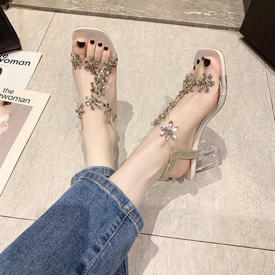 Damen Blumendekorierte Sandalen R&B