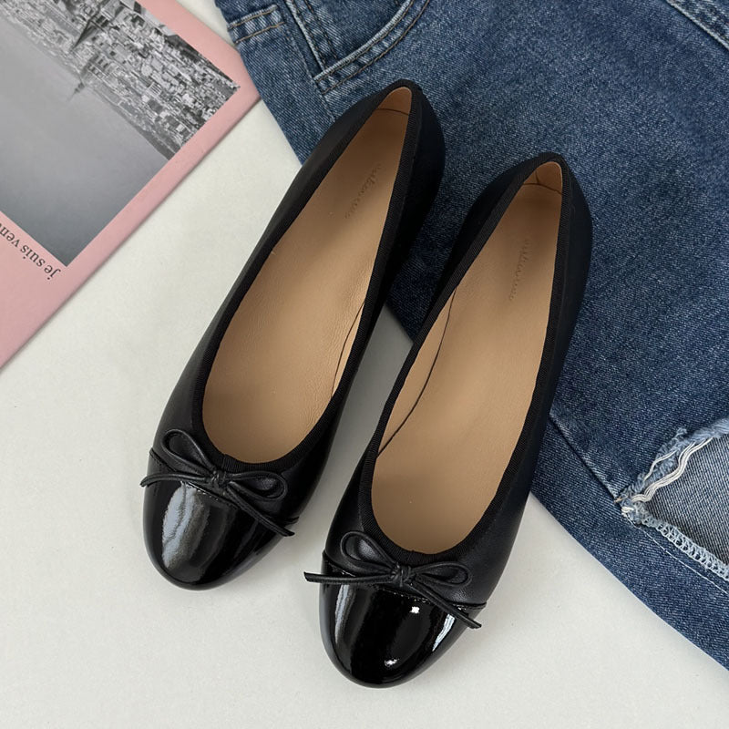 Damen Ballerinas mit zeitlosem Design und eleganter Schleifenapplikation R&B