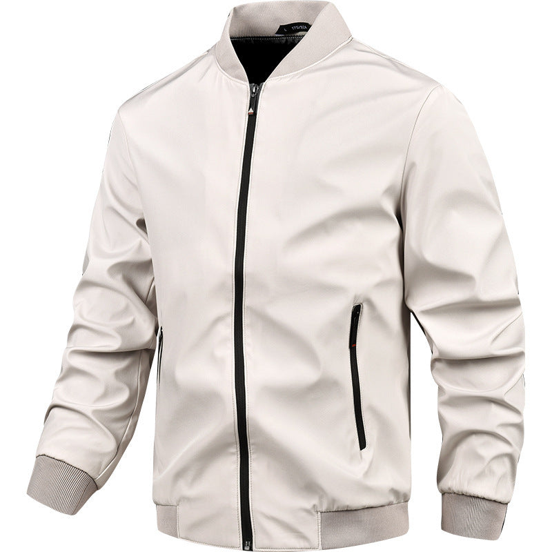 Herren moderne Bomberjacke mit elastischem Bündchen und praktischen Taschen R&B
