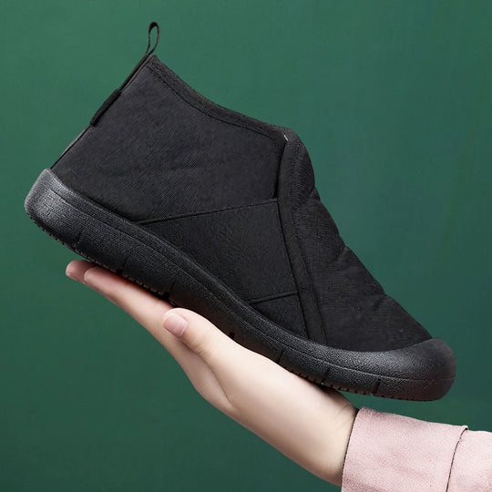Damen Bequeme Fleecegefütterte Winterstiefel R&B